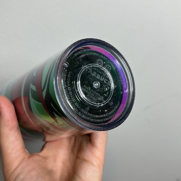 Starbucks Holiday 2021 Venti 24oz Tumbler Red, Green & gold swirl - Picture 3 of 4